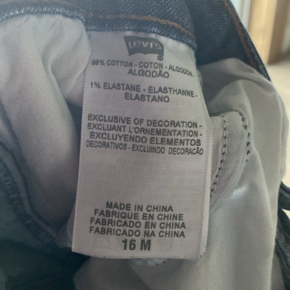 Levis 580 Womens Boot Cut Denim Jeans 16M Blue Stretch 5 pocket Western classic - Picture 8 of 13